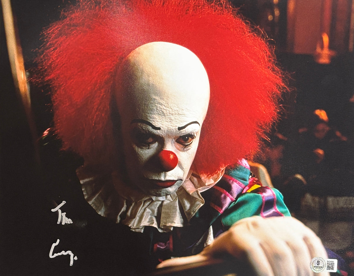 Tim Curry IT The Movie Signed 11x14 Photo SKU 54834-Powers Sports Memorabilia