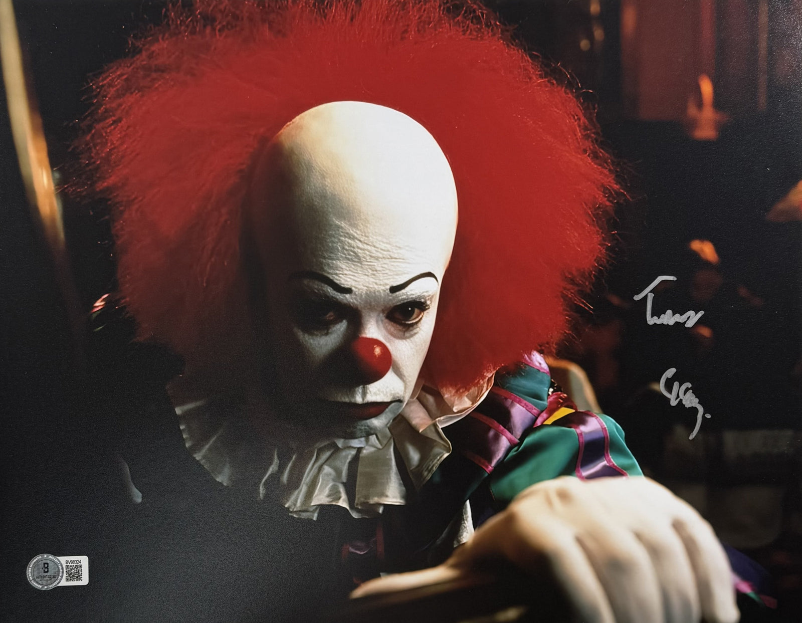 Tim Curry "IT" Movie Signed 11x14 Photo-Powers Sports Memorabilia