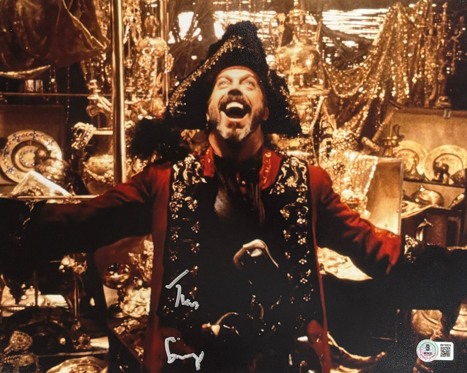 Tim Curry Muppet Treasure Island Signed 11x14 Photo-Powers Sports Memorabilia