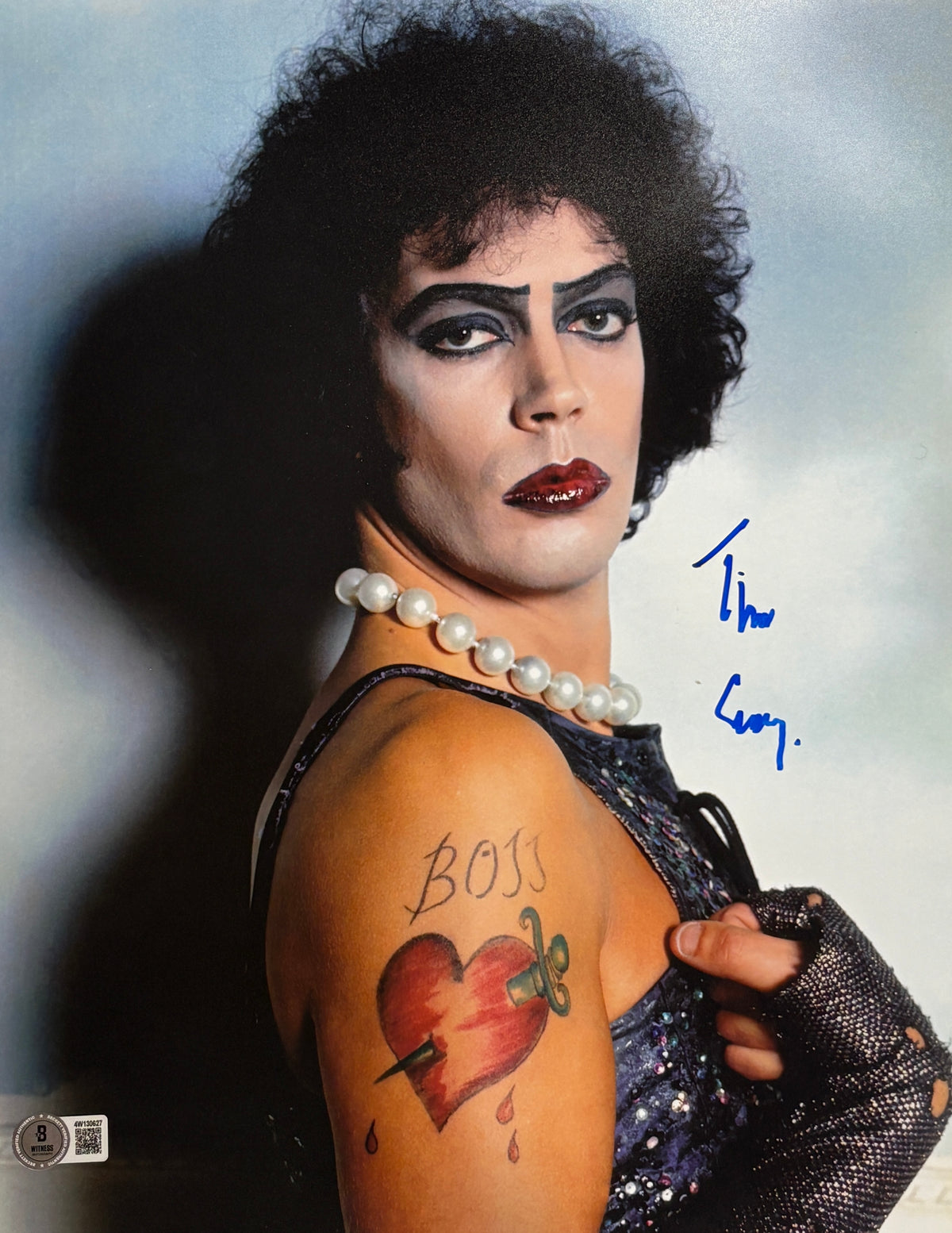 Tim Curry Rocky Horror Picture Show Signed 11x14 Photo - Beckett Beckett-Powers Sports Memorabilia