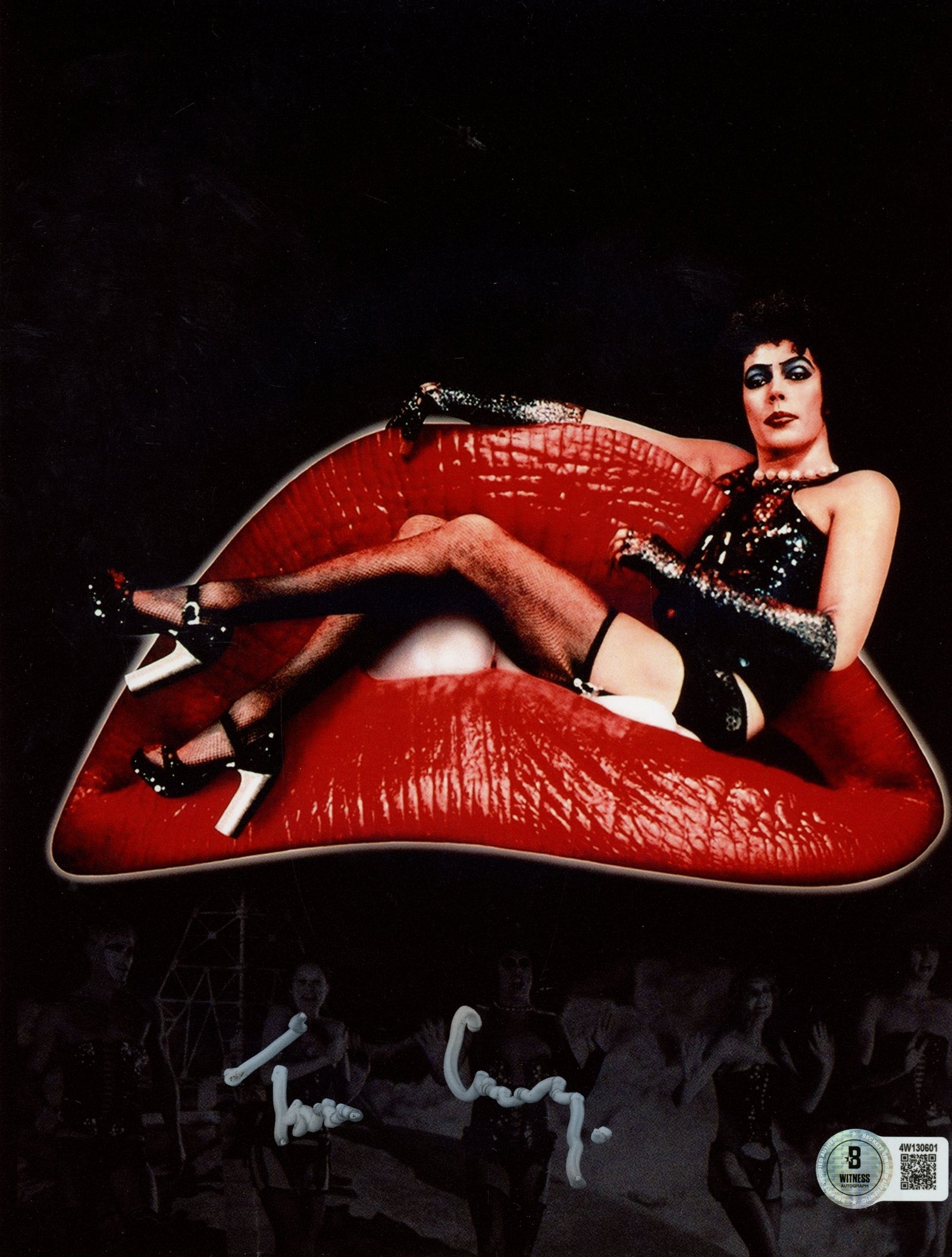Tim Curry Rocky Horror Picture Show Signed 8x10 Photo SKU 54830-Powers Sports Memorabilia
