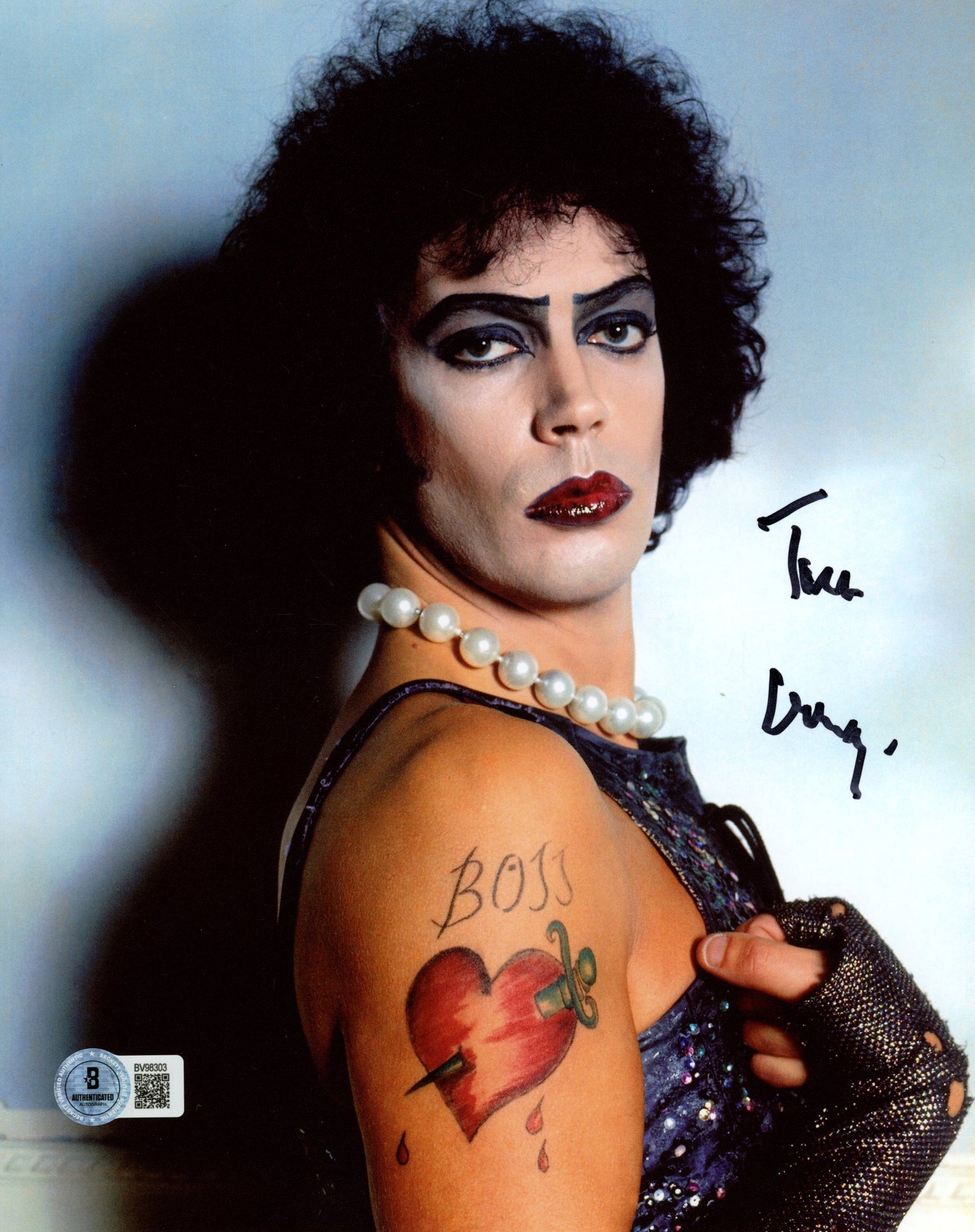 Tim Curry Rocky Horror Picture Show Signed 8x10 Photo SKU 56310-Powers Sports Memorabilia