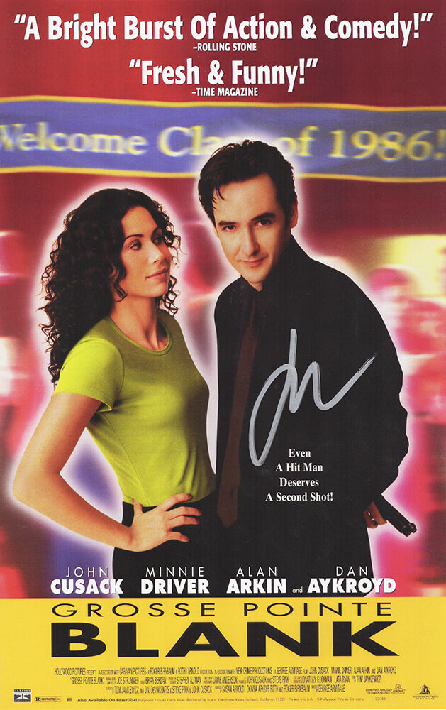 John Cusack Autographed Grosse Pointe Blank 11x17 Movie Poster-Powers Sports Memorabilia