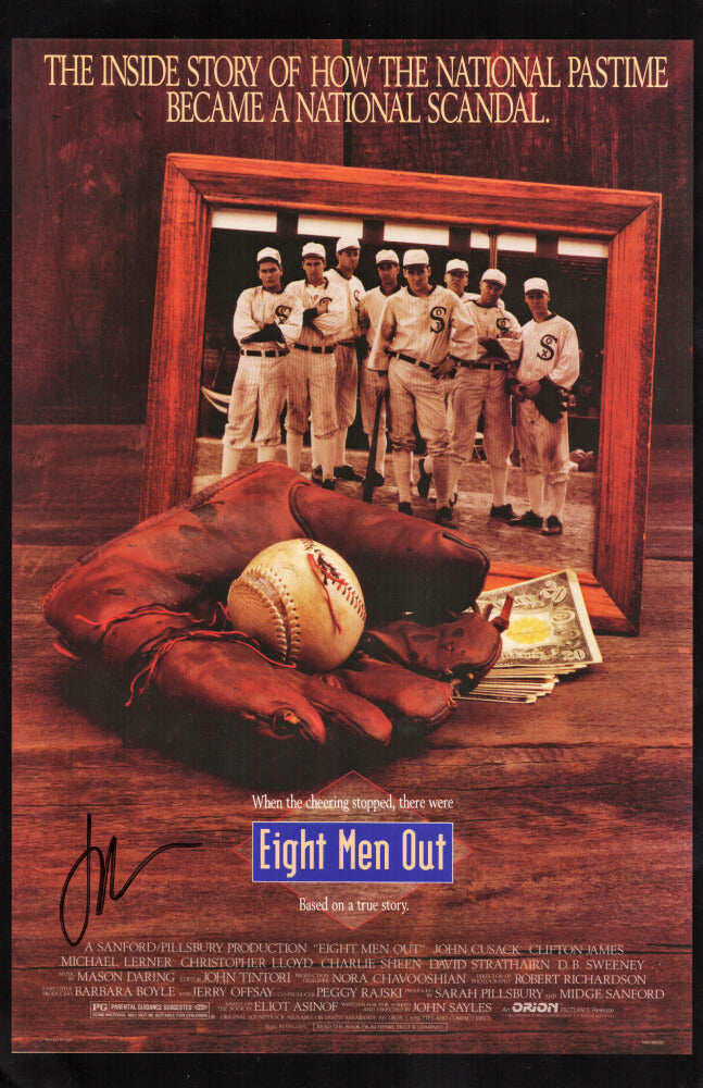 John Cusack Autographed Eight Men Out 11x17 Movie Poster-Powers Sports Memorabilia