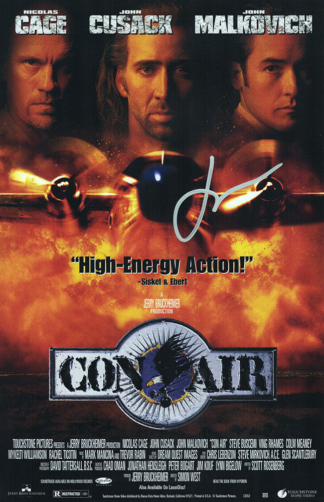 John Cusack Autographed Con Air 11x17 Movie Poster-Powers Sports Memorabilia