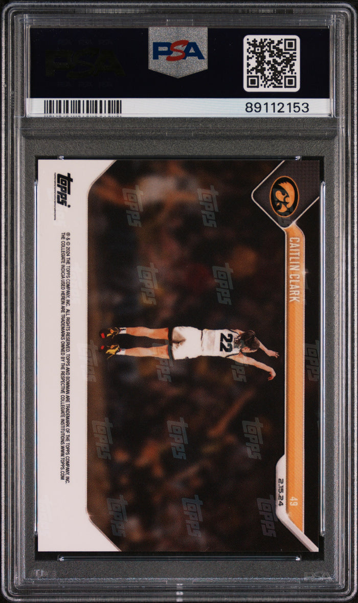 Caitlin Clark 2023 Bowman U Now Breaks Scoring Record Rookie Card #49 PSA 10-Powers Sports Memorabilia