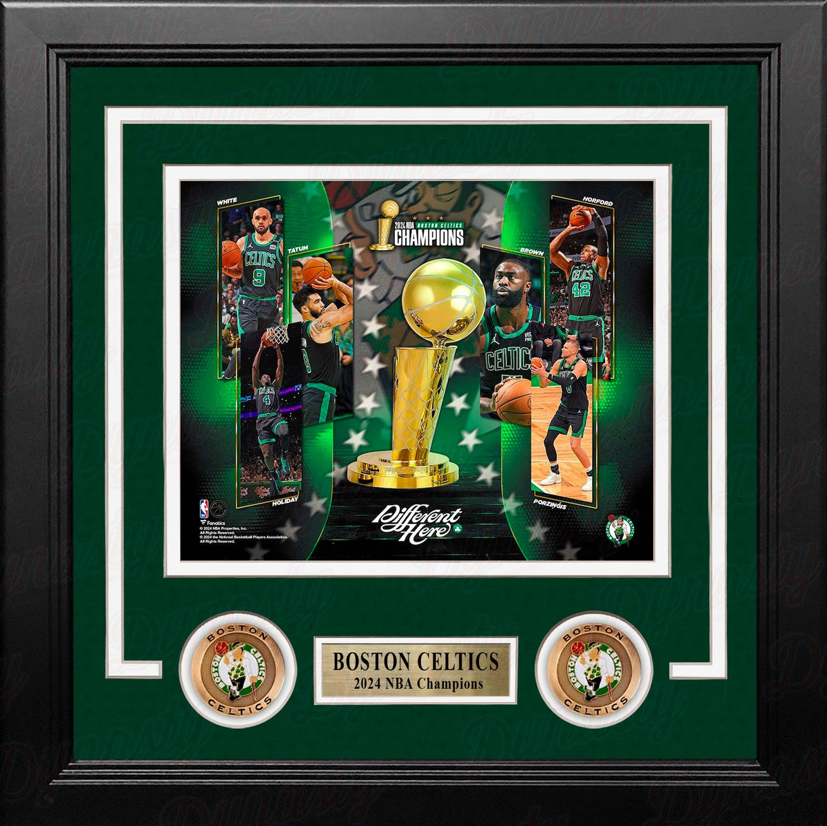 Boston Celtics 2024 NBA Champions 8" x 10" Framed Basketball Collage Photo-Powers Sports Memorabilia