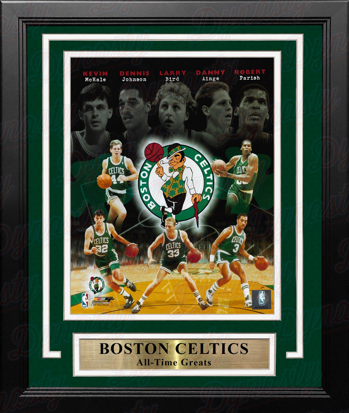 Boston Celtics All-Time Greats 8" x 10" Framed Basketball Collage Photo-Powers Sports Memorabilia