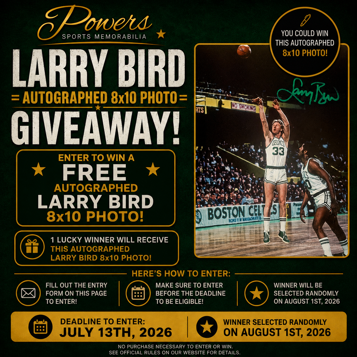 Giveaway item