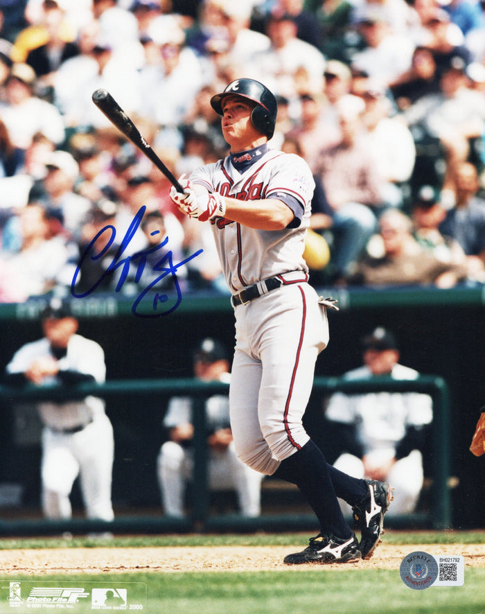 Chipper Jones Signed Atlanta Braves 8x10 Photo - Beckett-Powers Sports Memorabilia