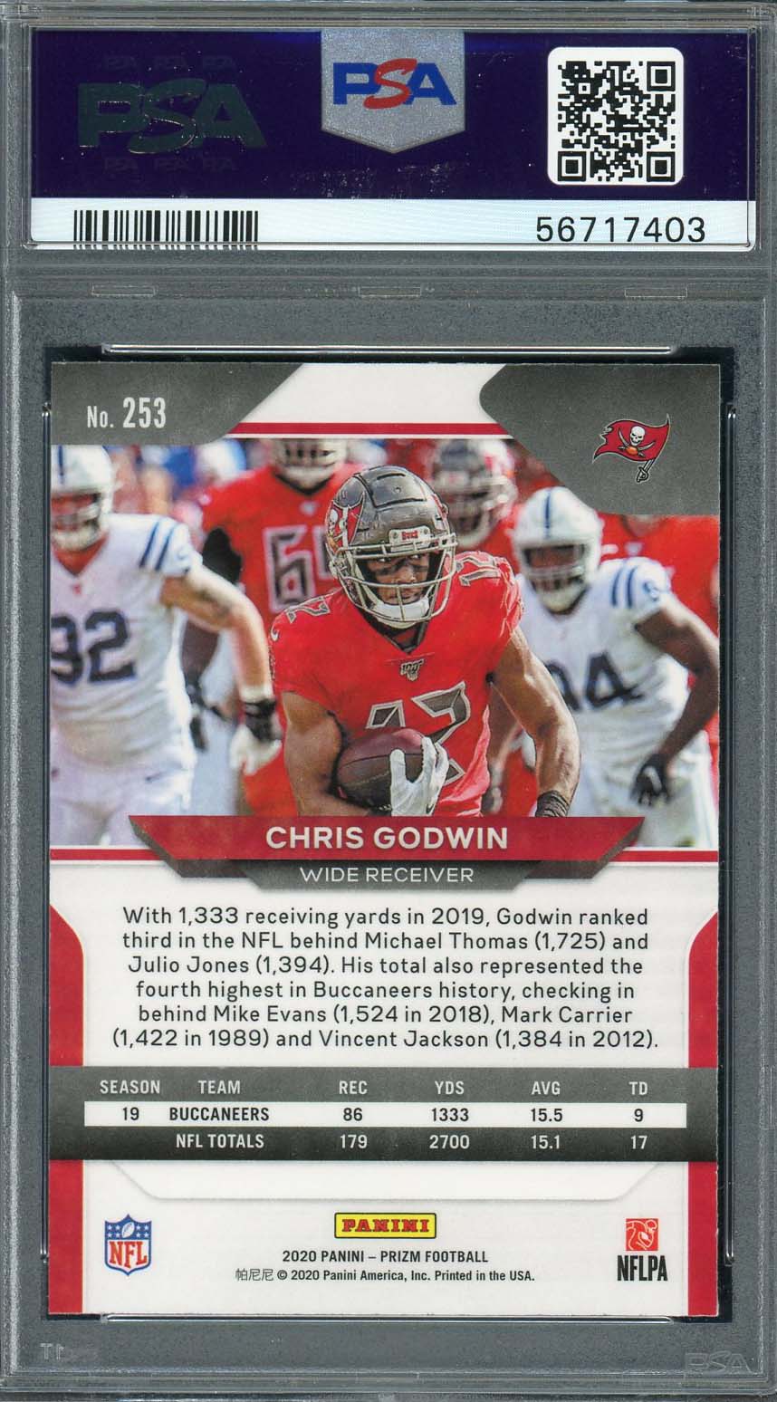 Chris Godwin 2020 Panini Prizm Football Card #253 Graded PSA 10-Powers Sports Memorabilia