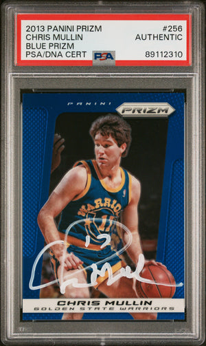 Chris Mullin 2013 Panini Blue Prizm Signed Basketball Card #256 Auto PSA-Powers Sports Memorabilia