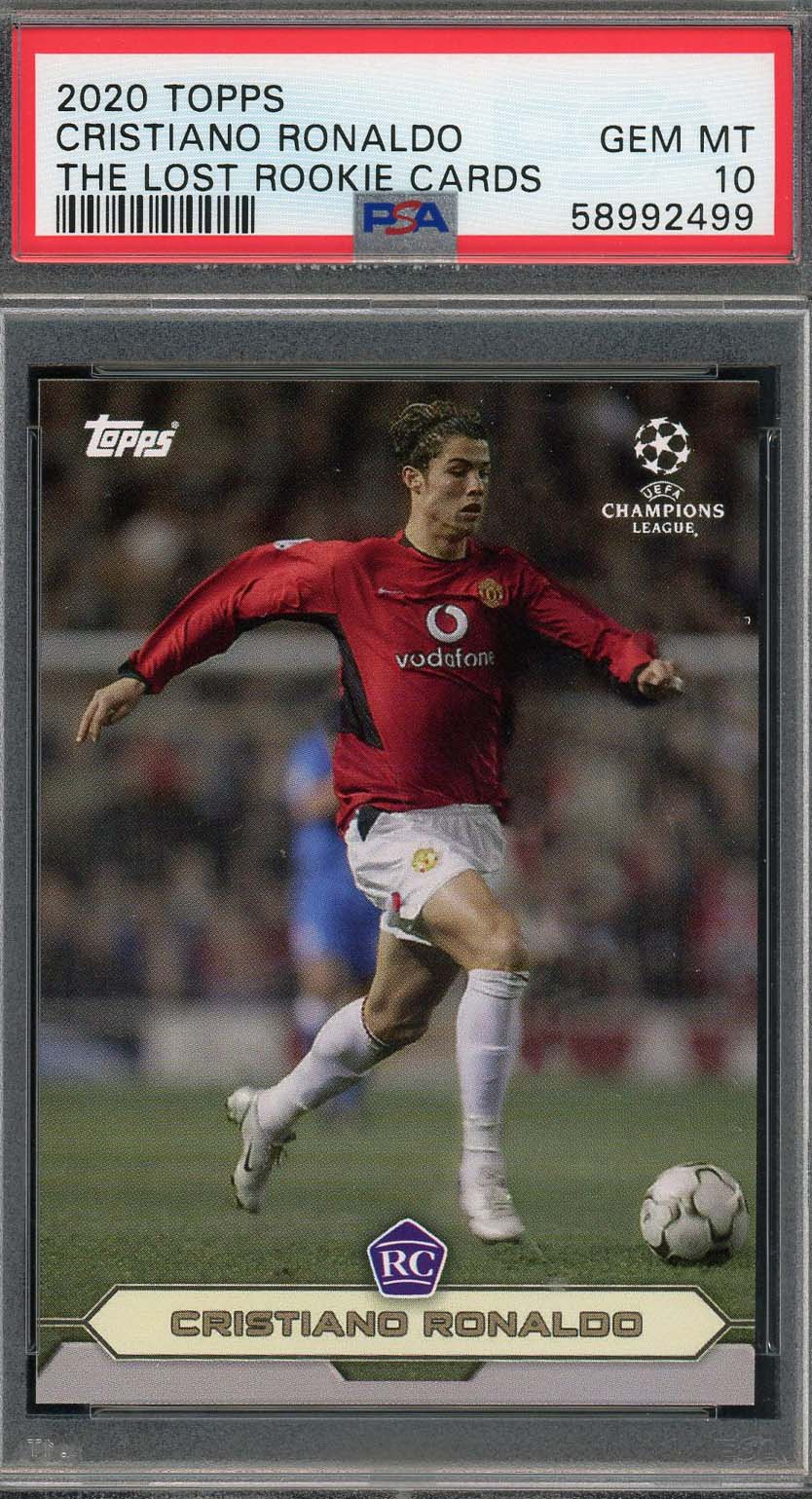 Cristiano Ronaldo 2020 Topps The Lost Rookie Soccer Card Graded PSA 10-Powers Sports Memorabilia