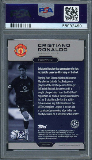 Cristiano Ronaldo 2020 Topps The Lost Rookie Soccer Card Graded PSA 10-Powers Sports Memorabilia