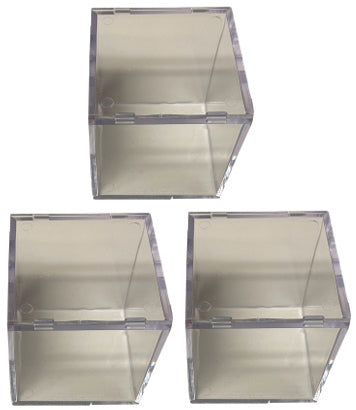 Baseball 1-Ball ACRYLIC Ball Qube Display Case Holder/Cube- 3 Pack - NEW-Powers Sports Memorabilia