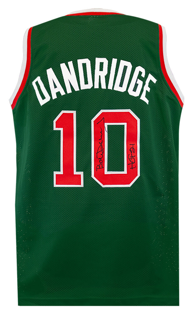 Bob Dandridge Autographed Green Throwback Custom Basketball Jersey with HOF'21-Powers Sports Memorabilia