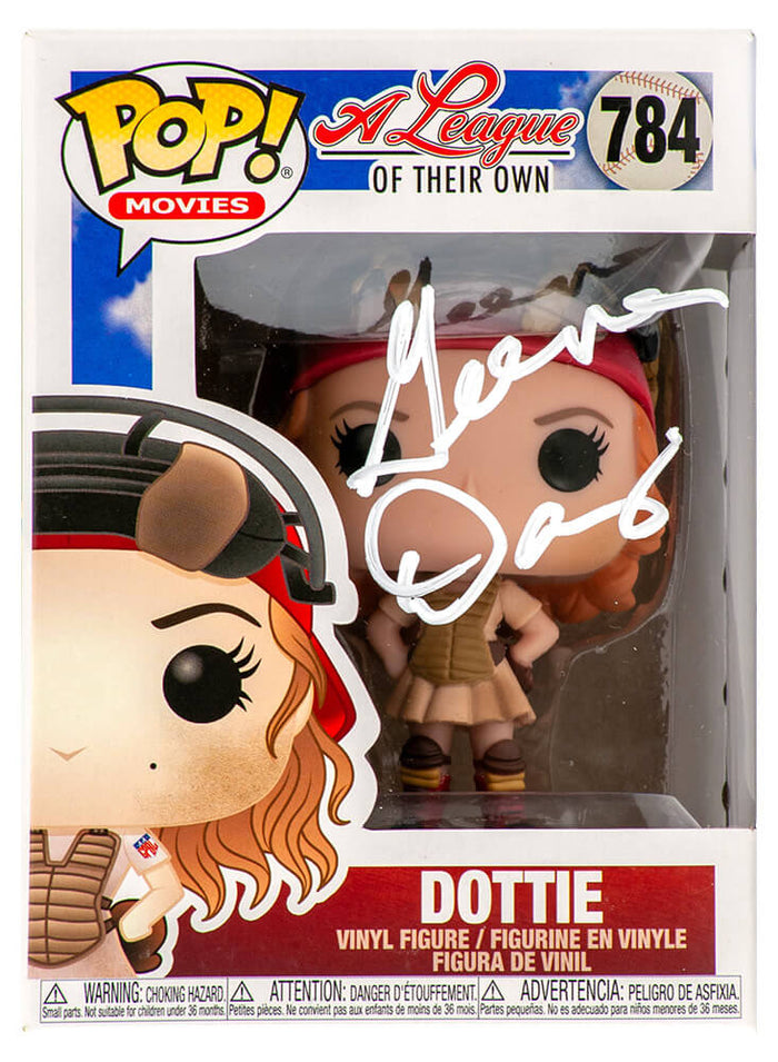 Geena Davis Autographed A League Of Their Own 'Dottie' Funko Pop Doll #784 (In White)-Powers Sports Memorabilia