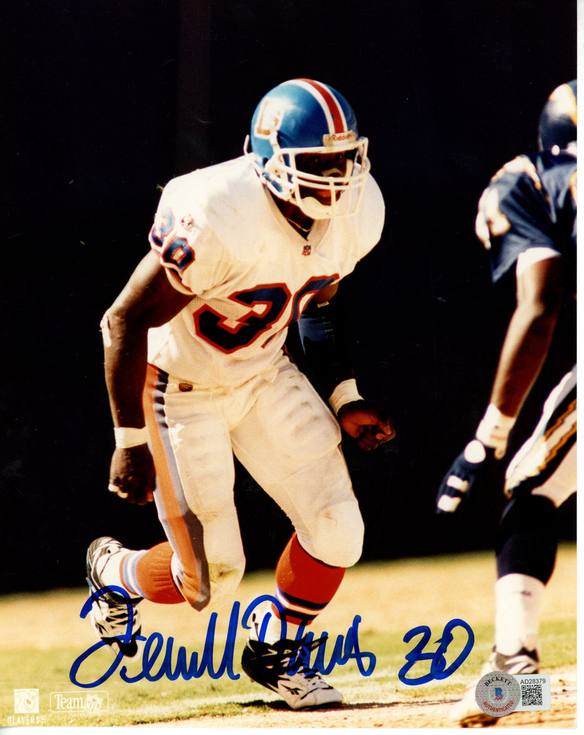 Terrell Davis Denver Broncos Signed 8x10 Photo-Powers Sports Memorabilia