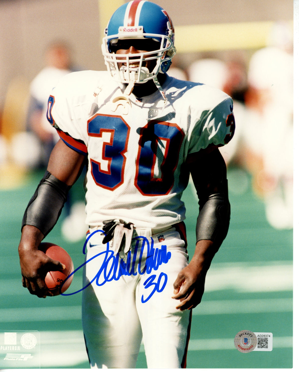 Terrell Davis Denver Broncos Signed 8x10 Photo - Beckett Beckett-Powers Sports Memorabilia