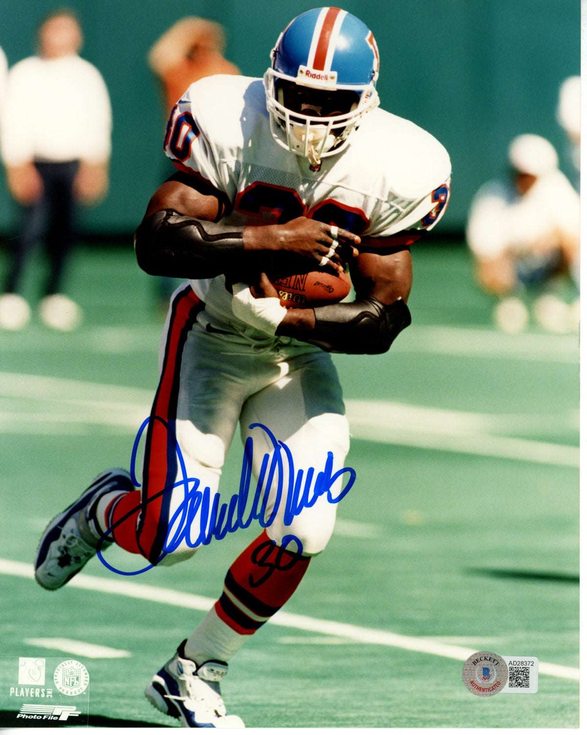 Terrell Davis Denver Broncos Signed 8x10 Photo - Beckett Beckett - 55816-Powers Sports Memorabilia