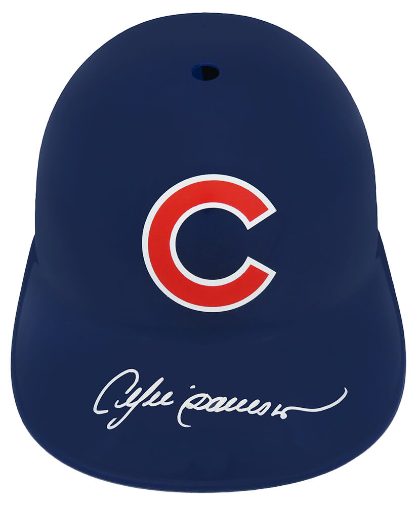 Andre Dawson Autographed Chicago Cubs Replica Batting Helmet-Powers Sports Memorabilia