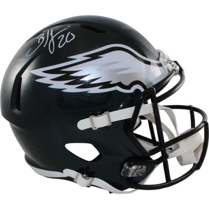Brian Dawkins Signed Philadelphia Eagles Full-Size Helmet – Beckett Witness Authenticated-Powers Sports Memorabilia