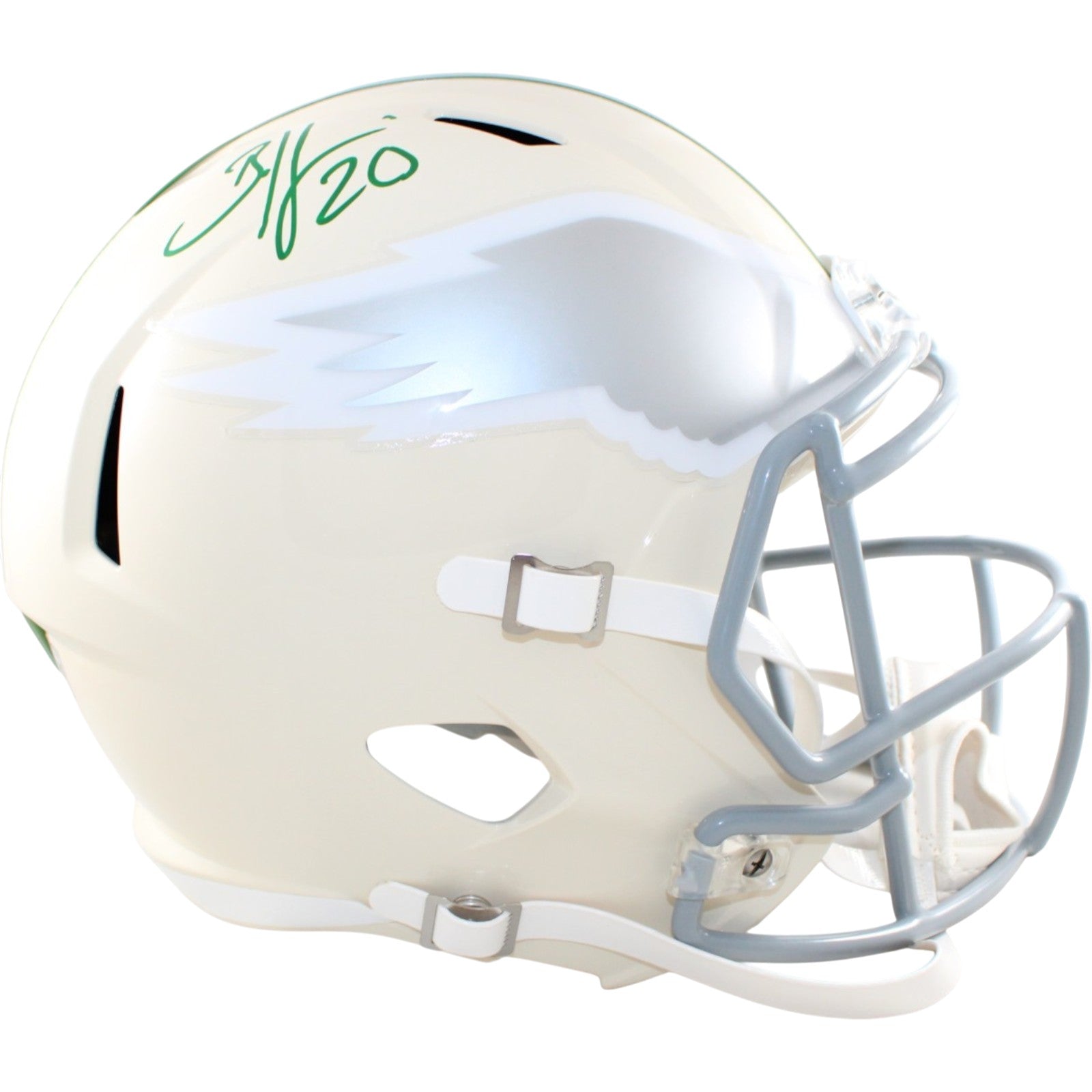 Brian Dawkins Philadelphia Eagles Signed Helmet F/S Replica Retro-Powers Sports Memorabilia