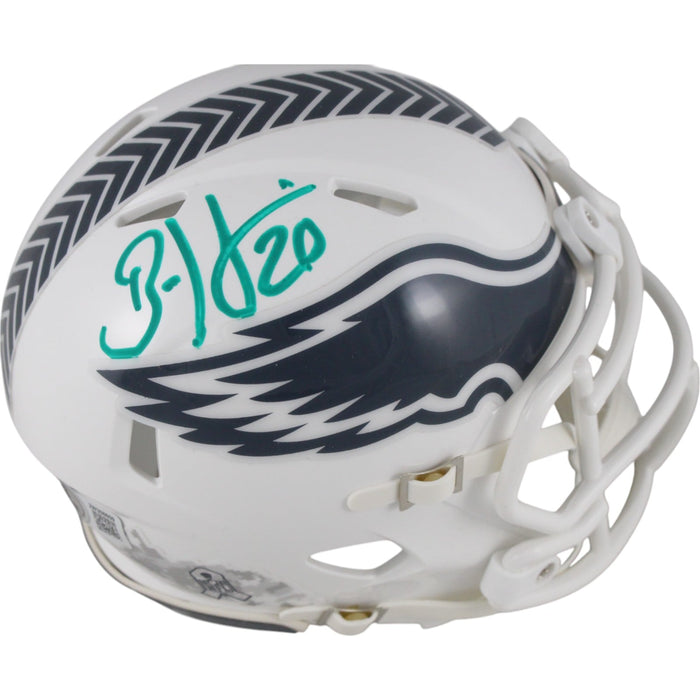 Brian Dawkins Signed Philadelphia Eagles 24 STS Mini Helmet – Beckett Authenticated-Powers Sports Memorabilia
