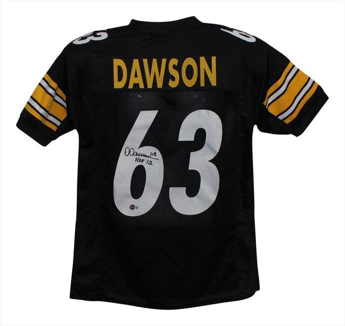 Dermontti Dawson Signed Pro Style Black XL Jersey HOF – Beckett Authenticated-Powers Sports Memorabilia