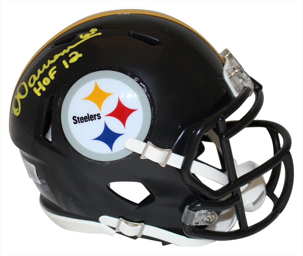 Dermontti Dawson Signed Pittsburgh Steelers Speed Mini Helmet HOF – Beckett Authenticated-Powers Sports Memorabilia
