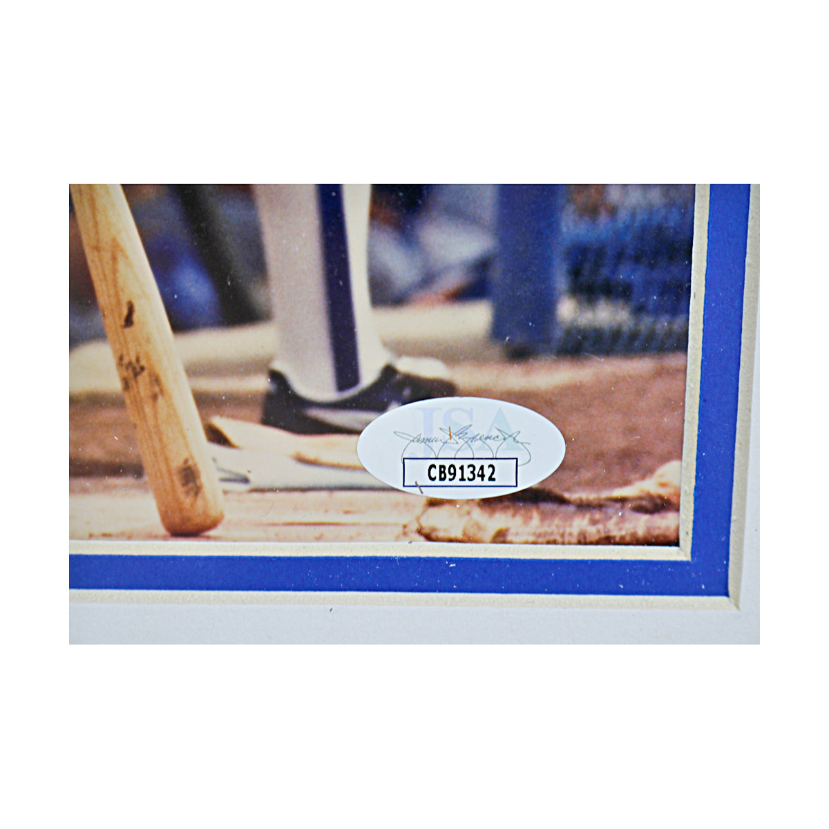 Andre Dawson Chicago Cubs Signed Framed 8x10 On Deck Photo (JSA COA #CB91342)-Powers Sports Memorabilia
