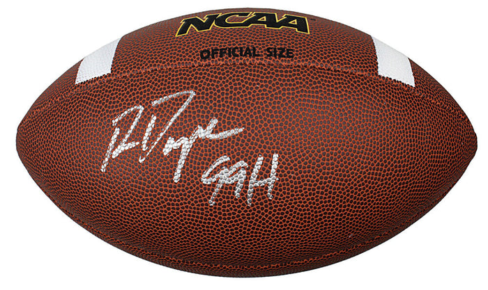 Ron Dayne Autographed Wilson NCAA Full Size Composite Football with 99H-Powers Sports Memorabilia