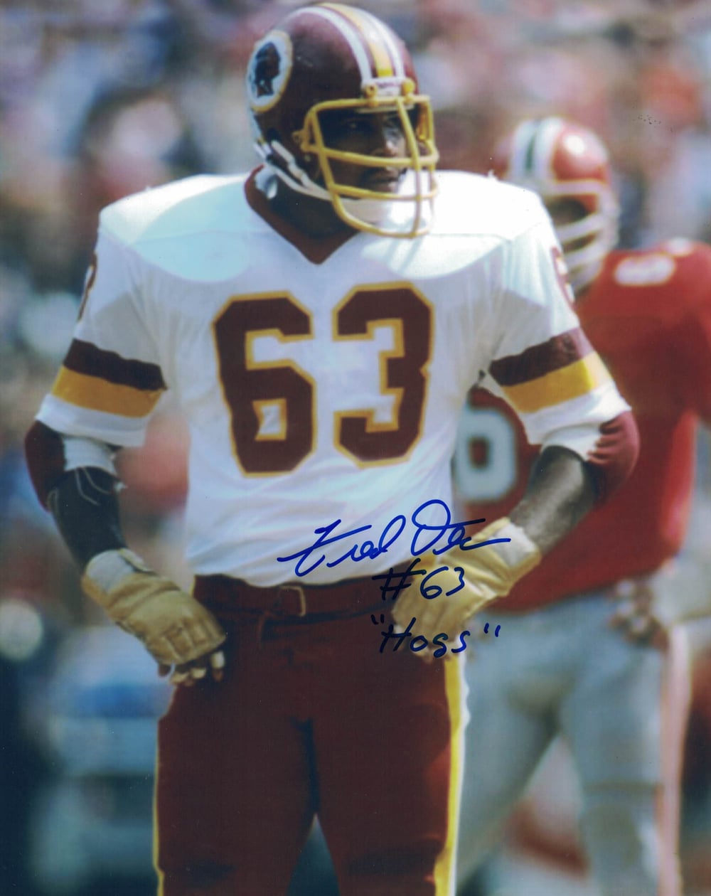 Fred Dean Washington Redskins Signed 8x10 Photo Hogs SKU 27815-Powers Sports Memorabilia