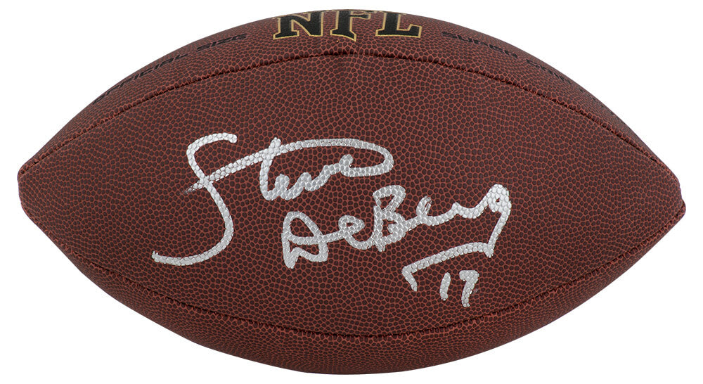 Steve DeBerg Autographed Wilson Super Grip Full Size NFL Football-Powers Sports Memorabilia