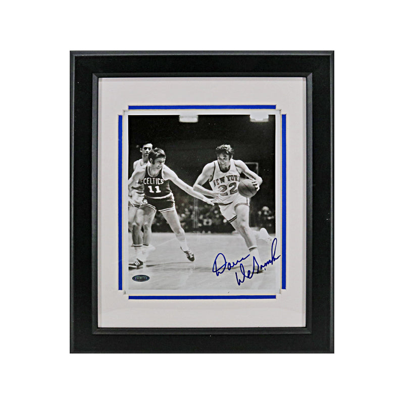 Dave DeBusschere New York Knicks Signed Framed 8x10 Photo (Steiner Sports Holo)-Powers Sports Memorabilia