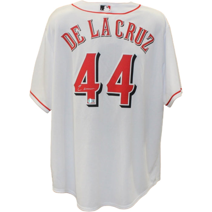 Elly De La Cruz Signed Cincinnati Reds Nike White XL Jersey – Beckett Authenticated-Powers Sports Memorabilia