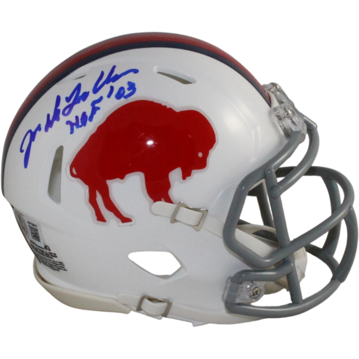 Joe DeLamielleure Signed Buffalo Bills TB Mini Helmet – Beckett Witness Authenticated-Powers Sports Memorabilia