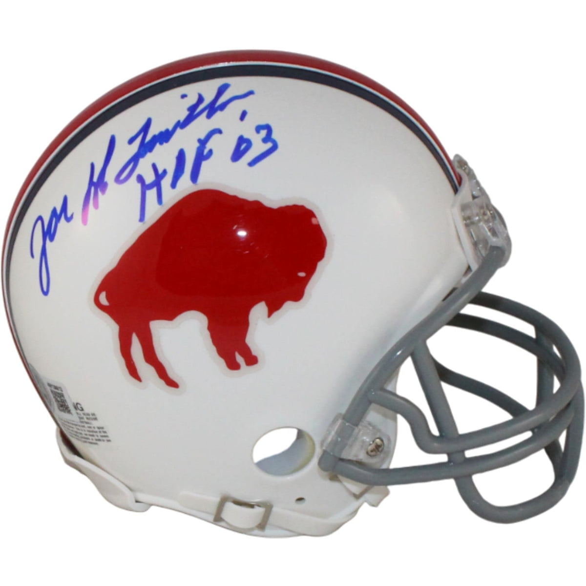 Joe DeLamielleure Signed Buffalo Bills VSR4 Mini Helmet Beckett WIT-Powers Sports Memorabilia
