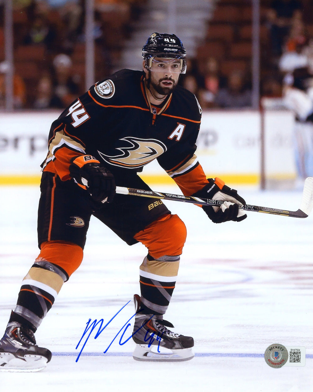 Michael Del Zotto Anaheim Ducks Signed 8x10 Photo - Beckett Beckett-Powers Sports Memorabilia