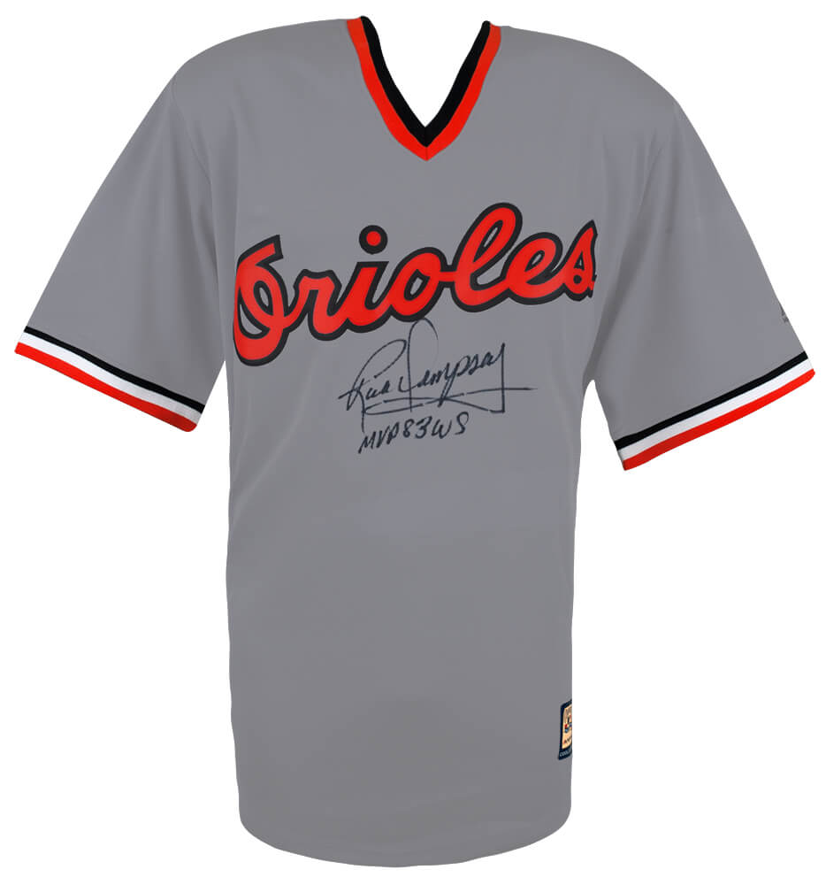 Rick Dempsey Baltimore Orioles Autographed Majestic Replica Baseball Jersey