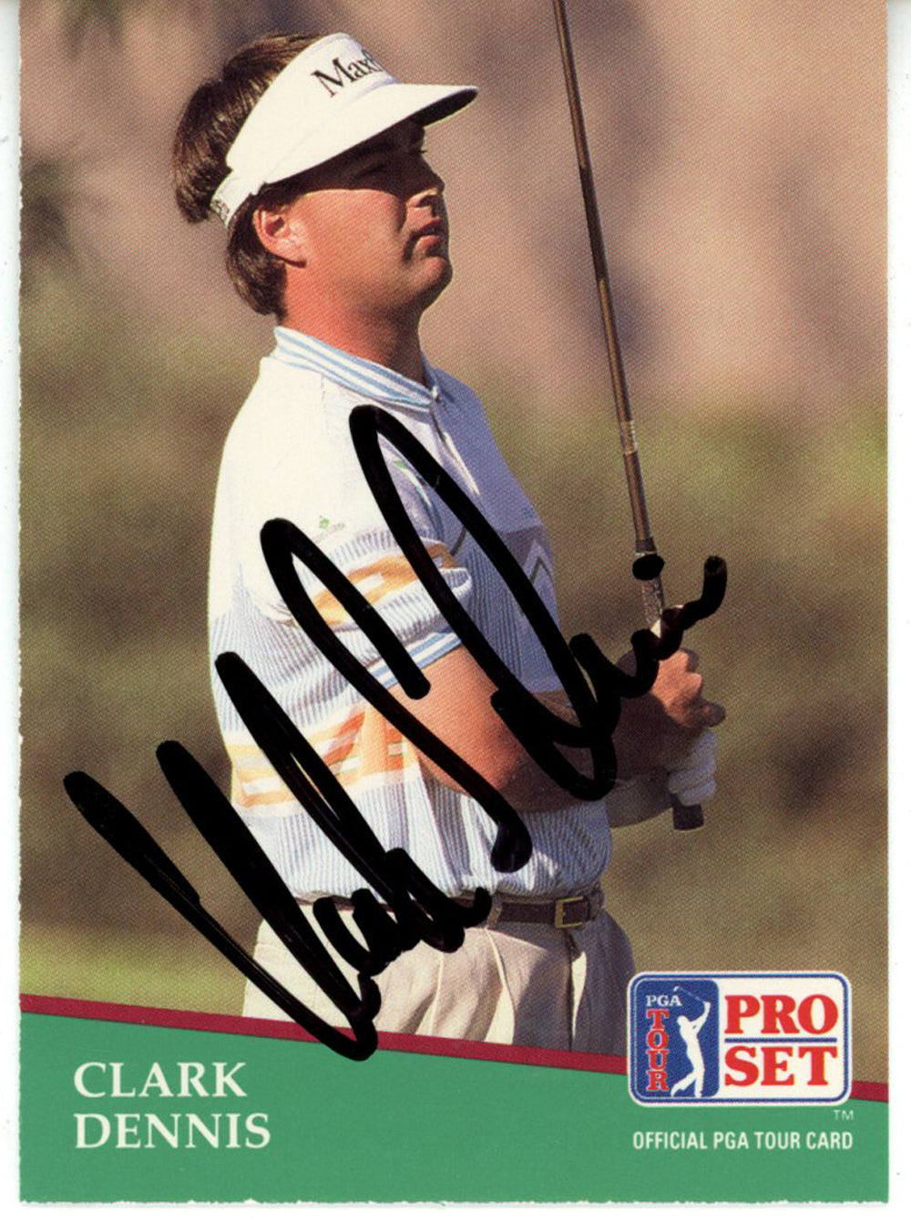Clark Dennis Pga Signed Card - 1991 Pro Set #109 Beckett Beckett-Powers Sports Memorabilia