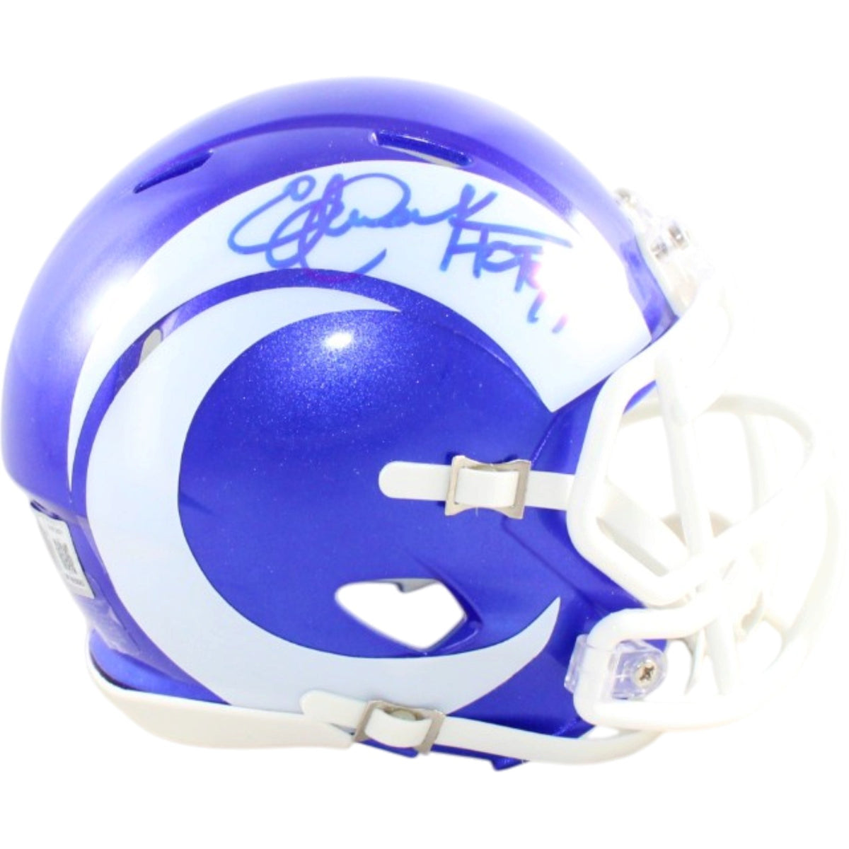Eric Dickerson Los Angeles Rams Signed Full Size Helmet - Mini Alt 26 Beckett W Beckett-Powers Sports Memorabilia