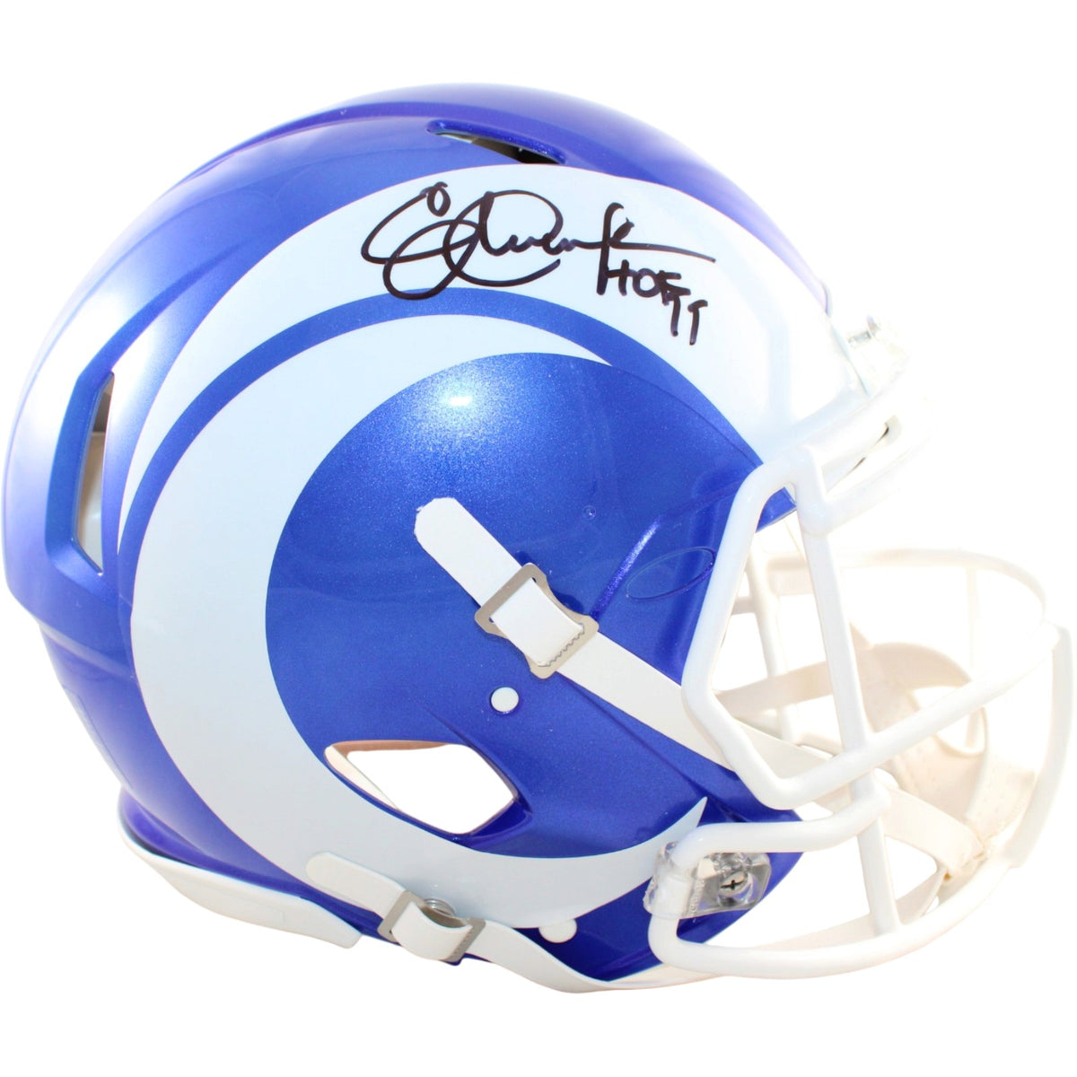 Eric Dickerson Los Angeles Rams Signed Full Size Helmet - Proline Alt 26 Beckett W Beckett-Powers Sports Memorabilia