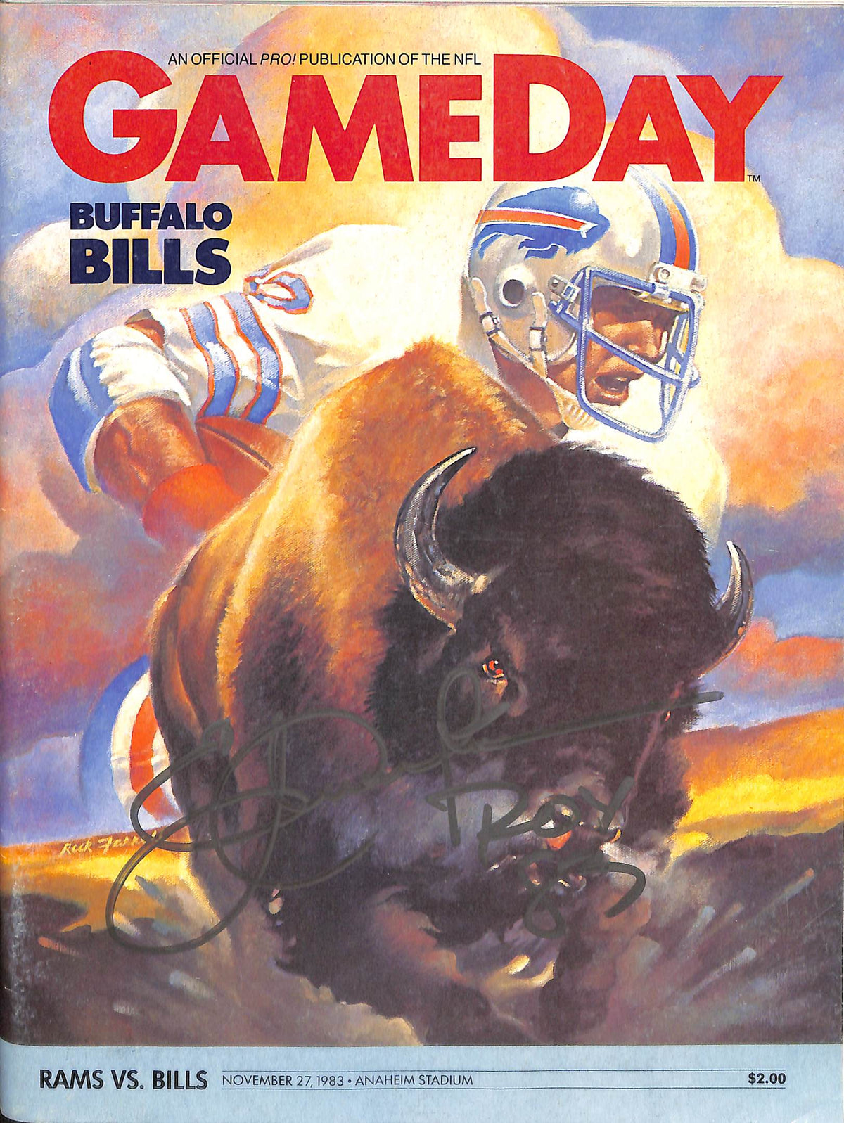 Eric Dickerson Los Angeles Rams Signed Magazine - 11/27/83 Magazine Beckett Beckett-Powers Sports Memorabilia