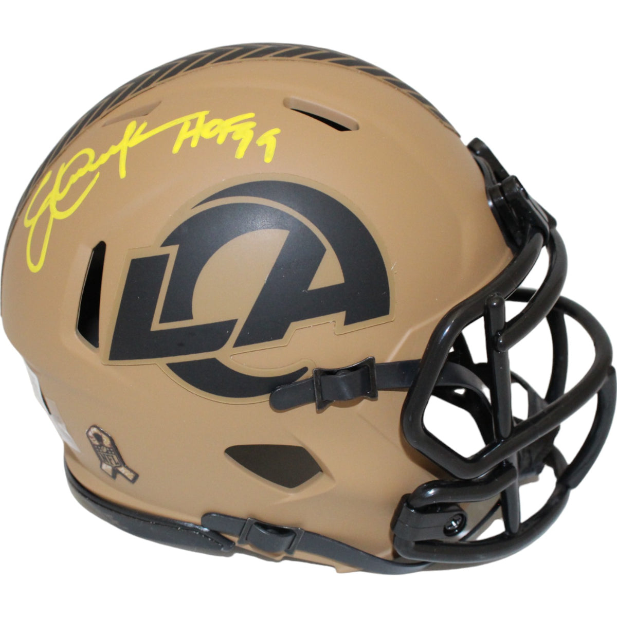 Eric Dickerson Los Angeles Rams Signed Mini Helmet - HOF Beckett Beckett-Powers Sports Memorabilia