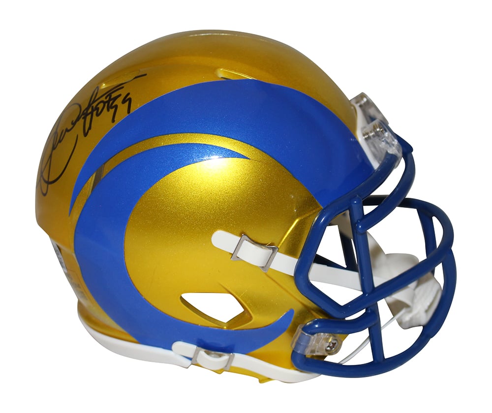 Eric Dickerson Signed Los Angeles Rams Flash Mini Helmet HOF – Beckett Authenticated-Powers Sports Memorabilia