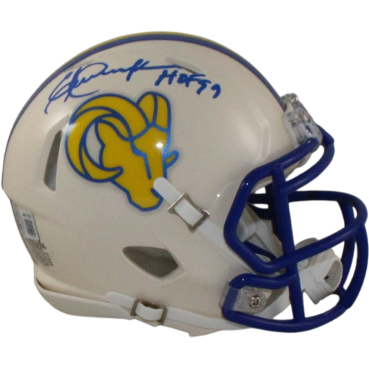 Eric Dickerson Los Angeles Rams Retro Signed Mini Helmet-Powers Sports Memorabilia