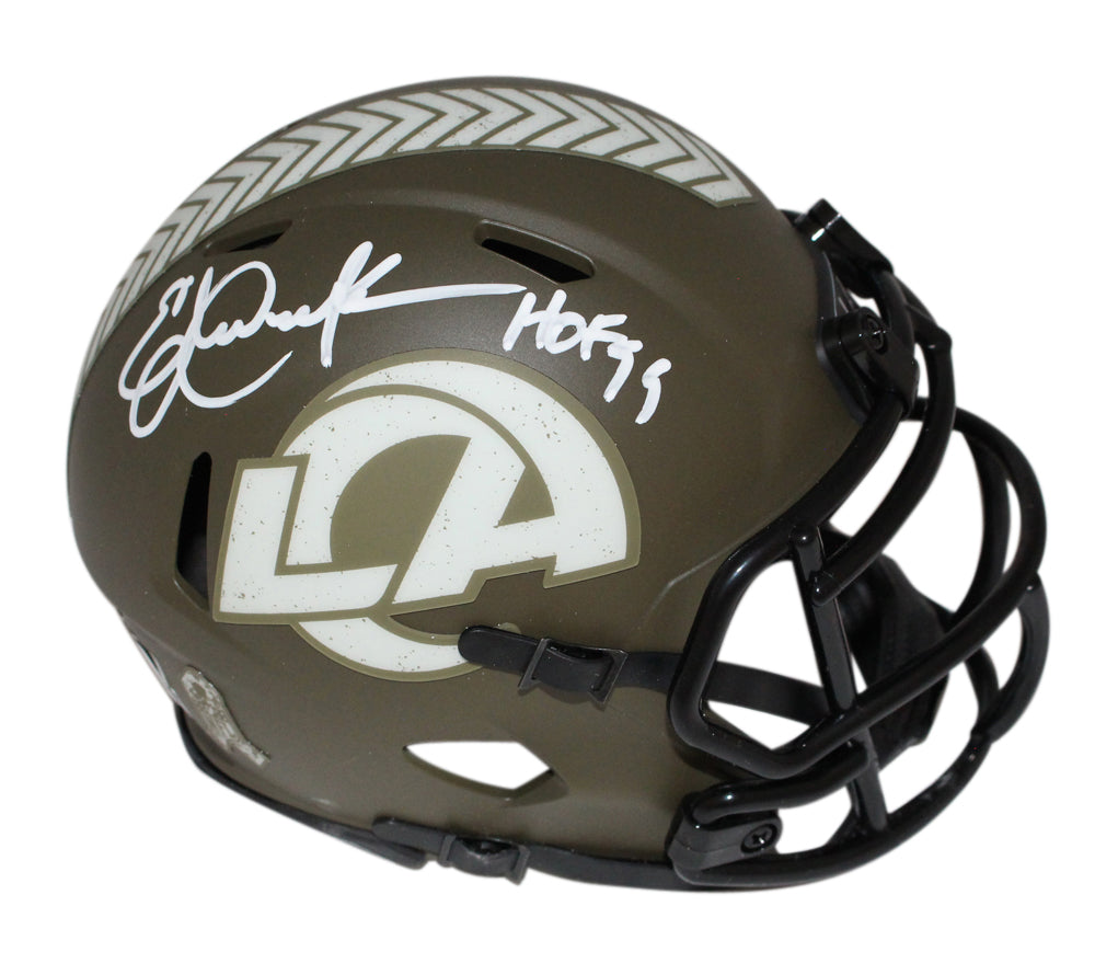 Eric Dickerson Los Angeles Rams Eclipse Signed Mini Helmet HOF Beckett-Powers Sports Memorabilia
