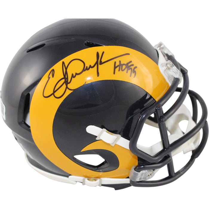 Eric Dickerson Signed Los Angeles Rams TB Mini Helmet HOF – Beckett Authenticated-Powers Sports Memorabilia