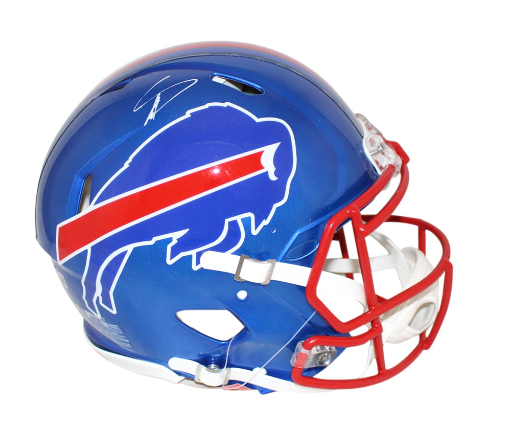 Stefon Diggs Signed Buffalo Bills Authentic Flash Speed Helmet – Beckett Authenticated-Powers Sports Memorabilia